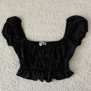 Black Crop Top